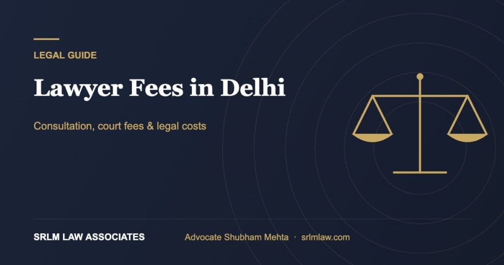 Lawyer fees in Delhi – consultation and court costs explained | SRLM Law Associates