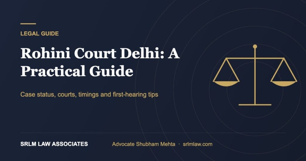 Rohini Court Delhi – case status, courts and timings guide | SRLM Law Associates